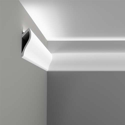 Cornisa Orac Decor C381 MODERN L3 Moldura para luz indirecta Moldura para  decoración de pared y techo 2m